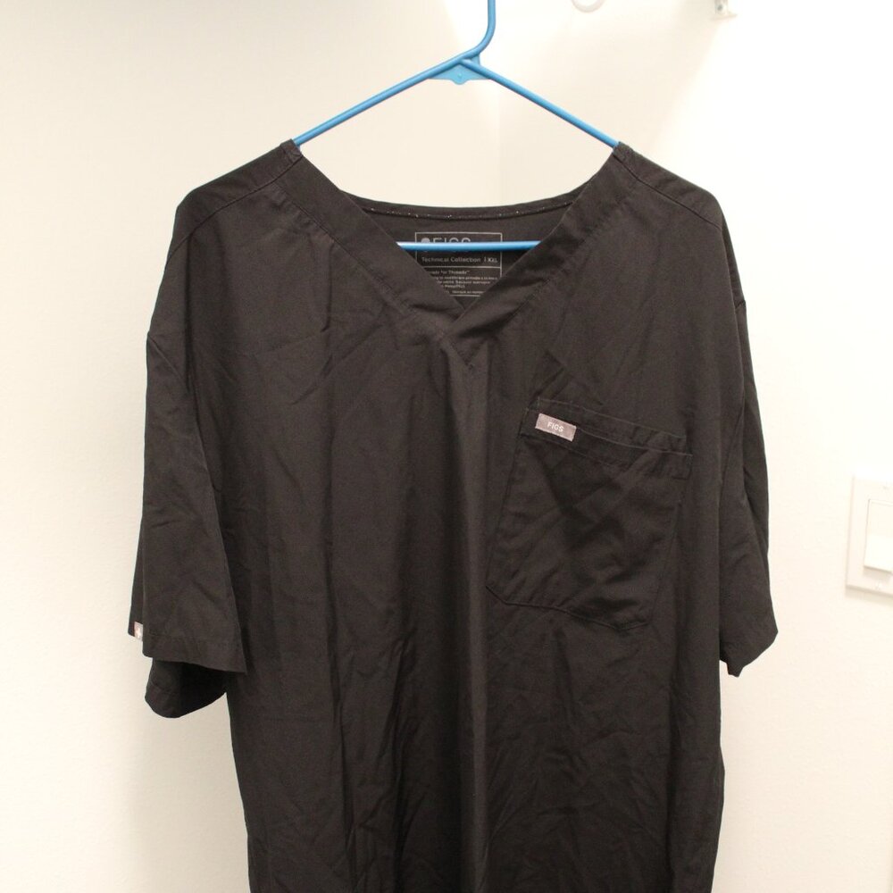 Figs Men's XXL Black Scrubs COMPLETE SET